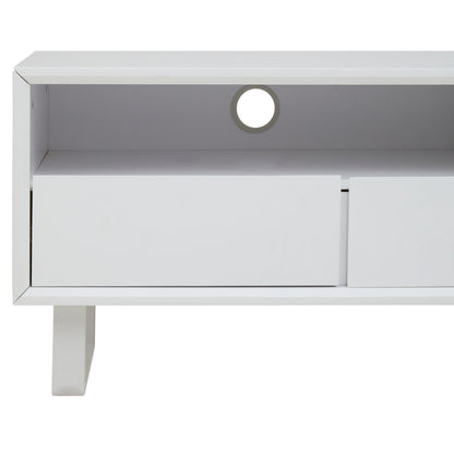 Maddox White High Gloss Media Cabinet