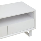 Maddox White High Gloss Media Cabinet