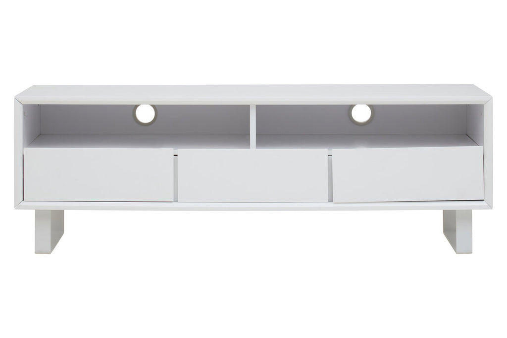 Maddox White High Gloss Media Cabinet