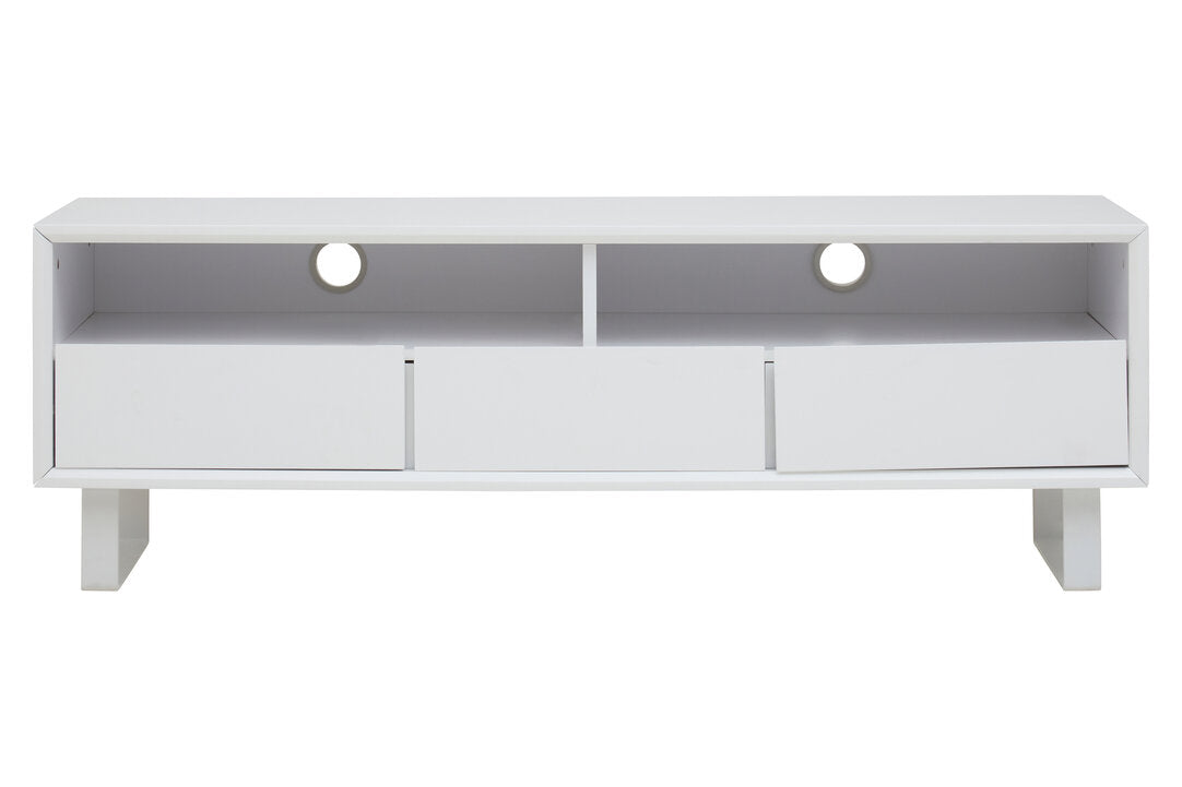 Maddox White High Gloss Media Cabinet