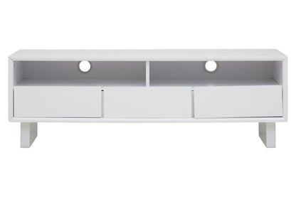 Maddox White High Gloss Media Cabinet