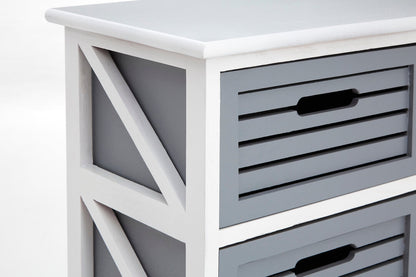 Vada 6 Grey Drawers Unit