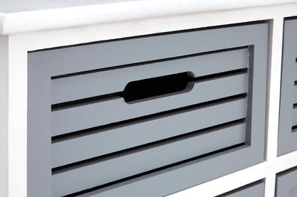 Vada 6 Grey Drawers Unit