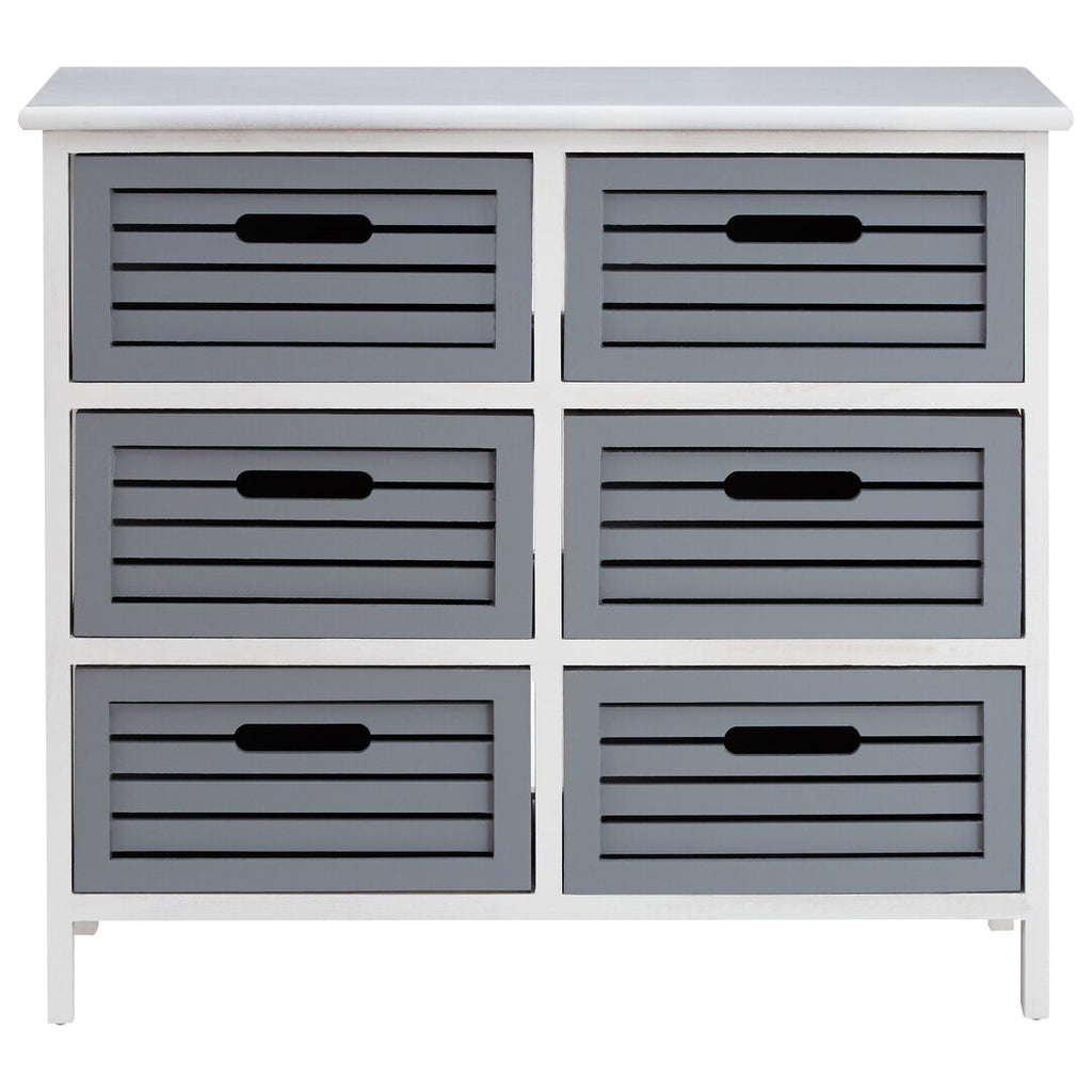 Vada 6 Grey Drawers Unit