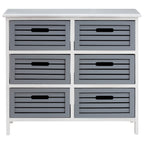 Vada 6 Grey Drawers Unit