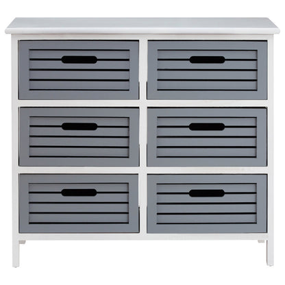 Vada 6 Grey Drawers Unit