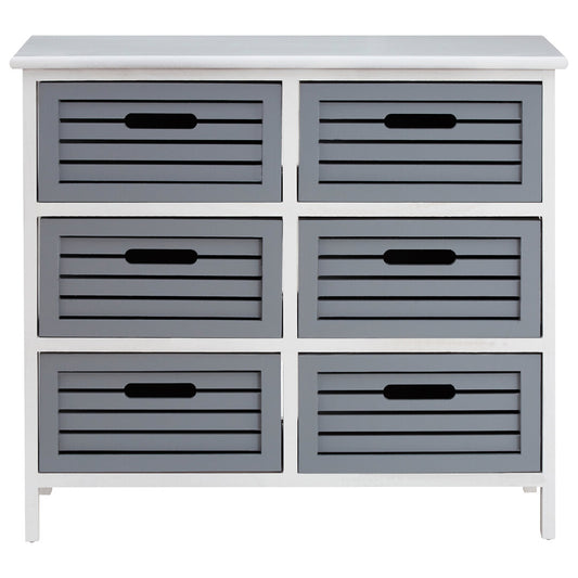 Vada 6 Grey Drawers Unit