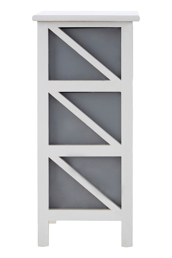 Vada 3 Grey Drawers Unit