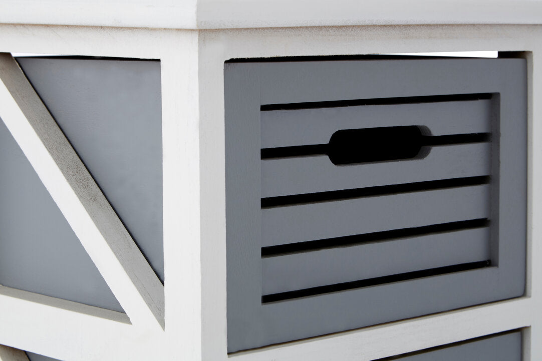 Vada 3 Grey Drawers Unit