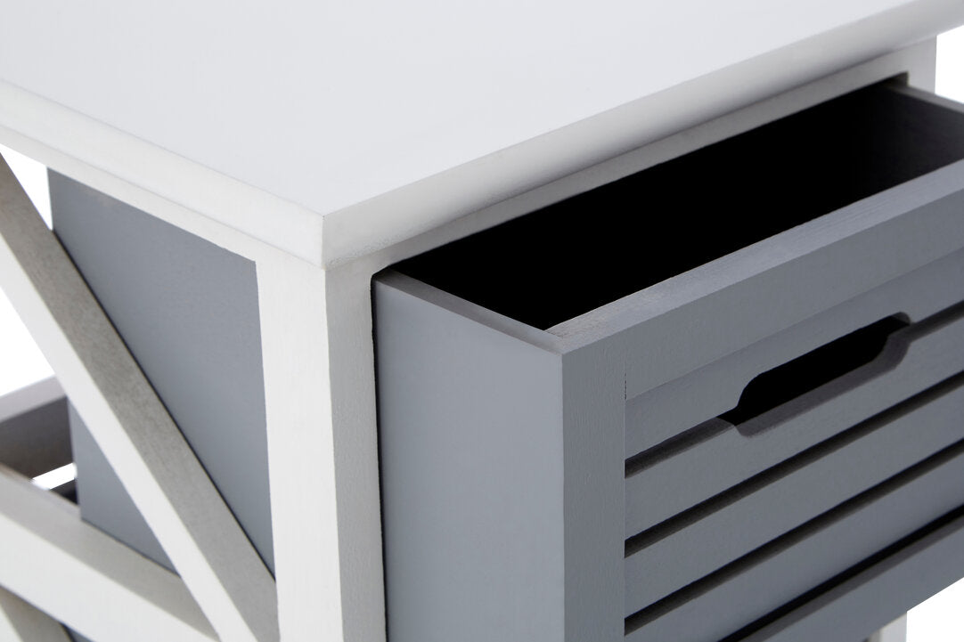 Vada 3 Grey Drawers Unit