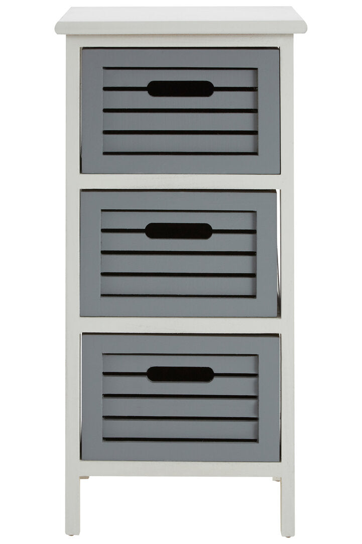 Vada 3 Grey Drawers Unit