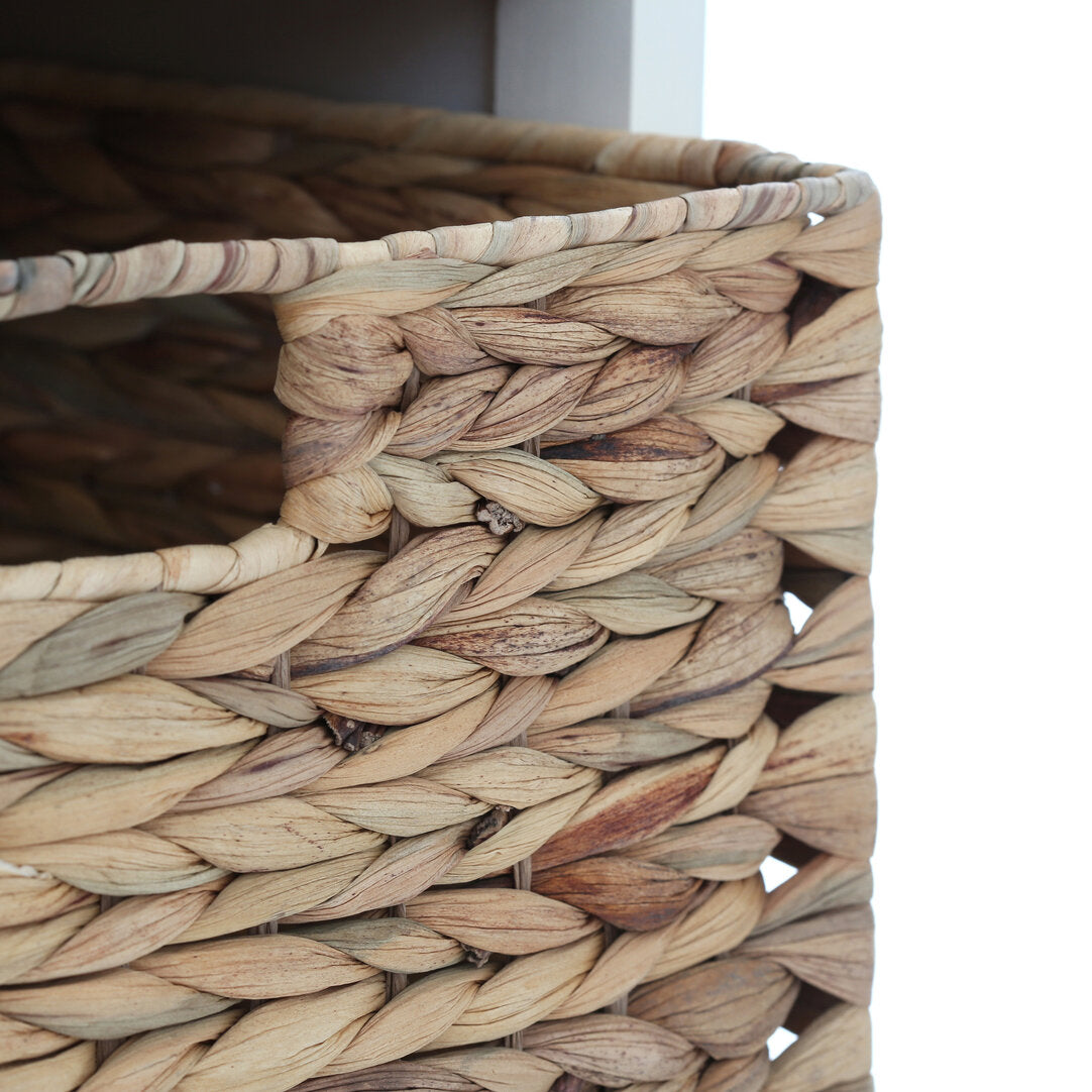 Vada Ivory 2 Drawer 4 Baskets Cabinet