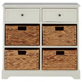 Vada Ivory 2 Drawer 4 Baskets Cabinet