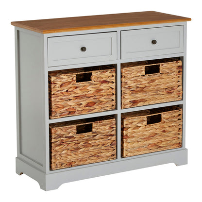 Vada Two Drawers Four Baskets Cabinet.