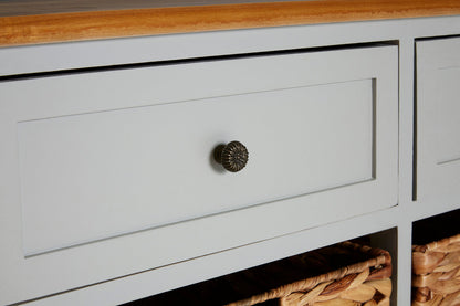 Vada Two Drawers Four Baskets Cabinet.