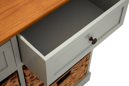 Vada Two Drawers Four Baskets Cabinet.