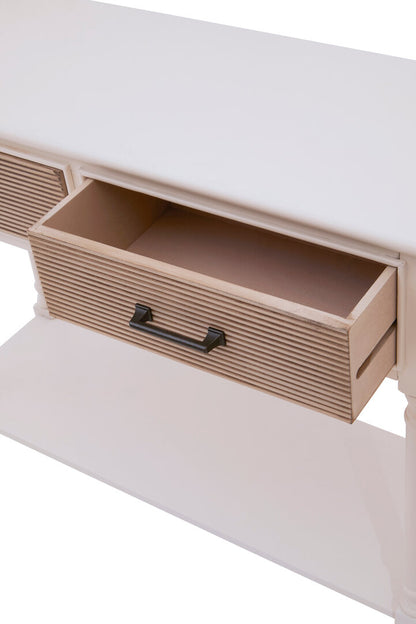 Hamilton 2 Drawers White Console Table