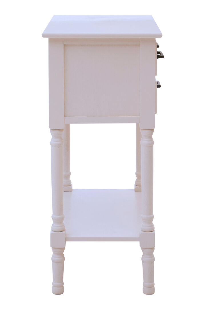 Hamilton 3 Drawers White Console Table