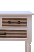 Hamilton 3 Drawers White Console Table