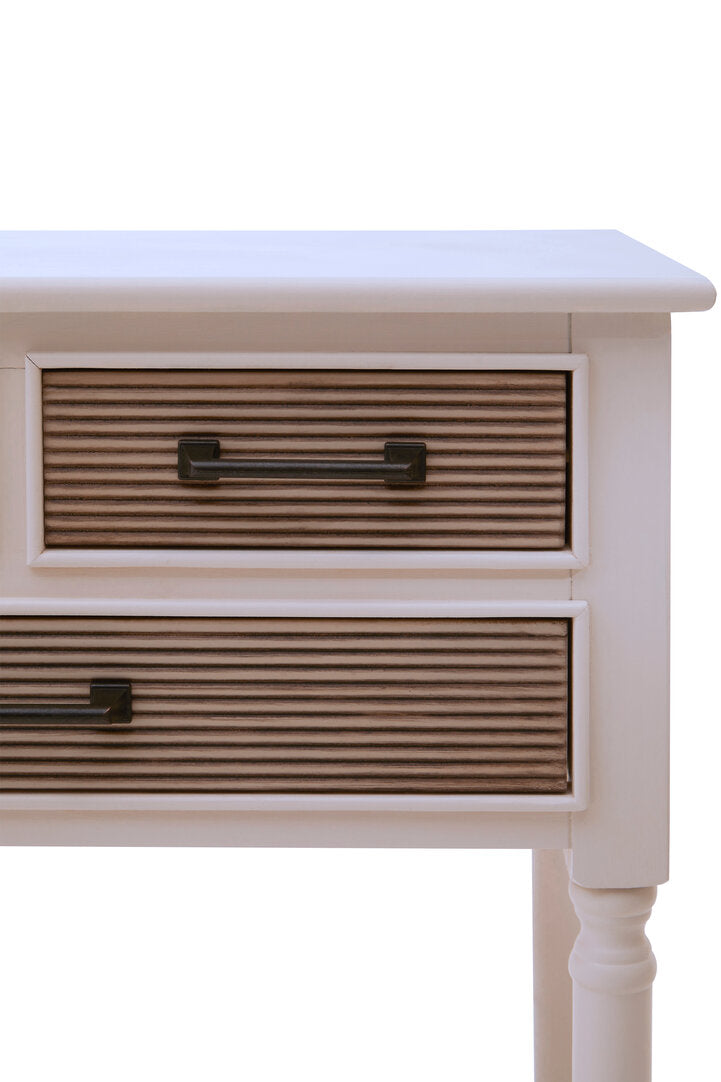 Hamilton 3 Drawers White Console Table