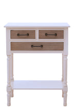 Hamilton 3 Drawers White Console Table