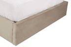 Hadley Mink Velvet Ottoman Double Bed
