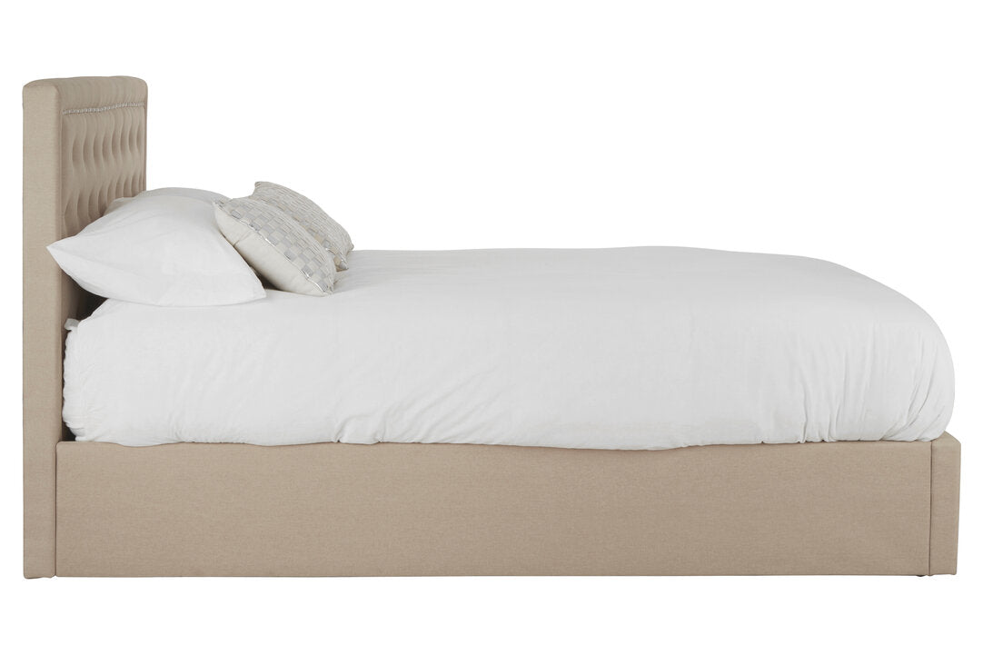 Hadley Beige Ottoman Double Bed