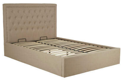 Hadley Beige Ottoman Double Bed