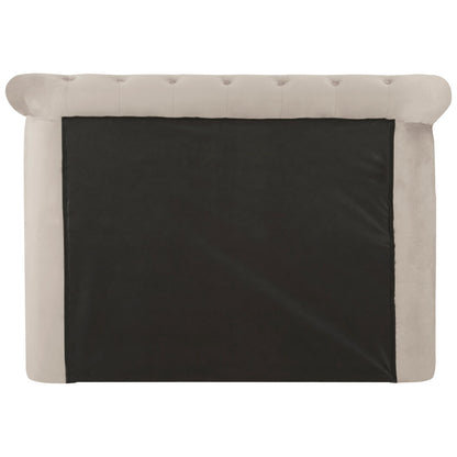 Madison Mink Velvet Ottoman Double Bed