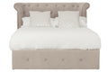 Madison Mink Velvet Ottoman Double Bed
