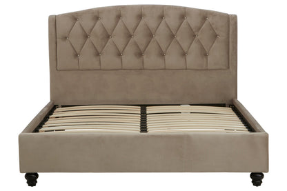 Jocelyn Mink Brushed Velvet Double Bed
