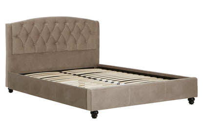 Jocelyn Mink Brushed Velvet Double Bed
