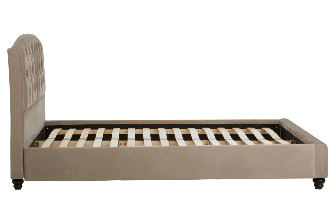Jocelyn Mink Brushed Velvet Double Bed