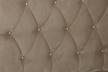 Jocelyn Mink Brushed Velvet Double Bed