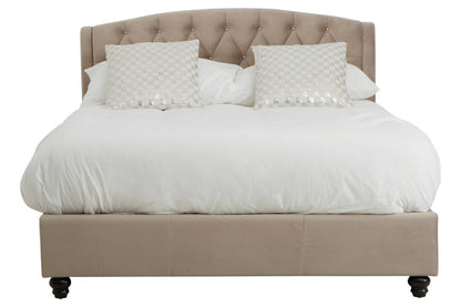 Jocelyn Mink Brushed Velvet Double Bed