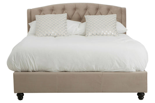 Jocelyn Mink Brushed Velvet Double Bed