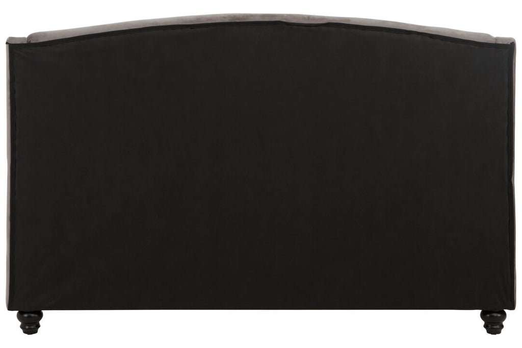 Jocelyn Grey Velvet King Bed