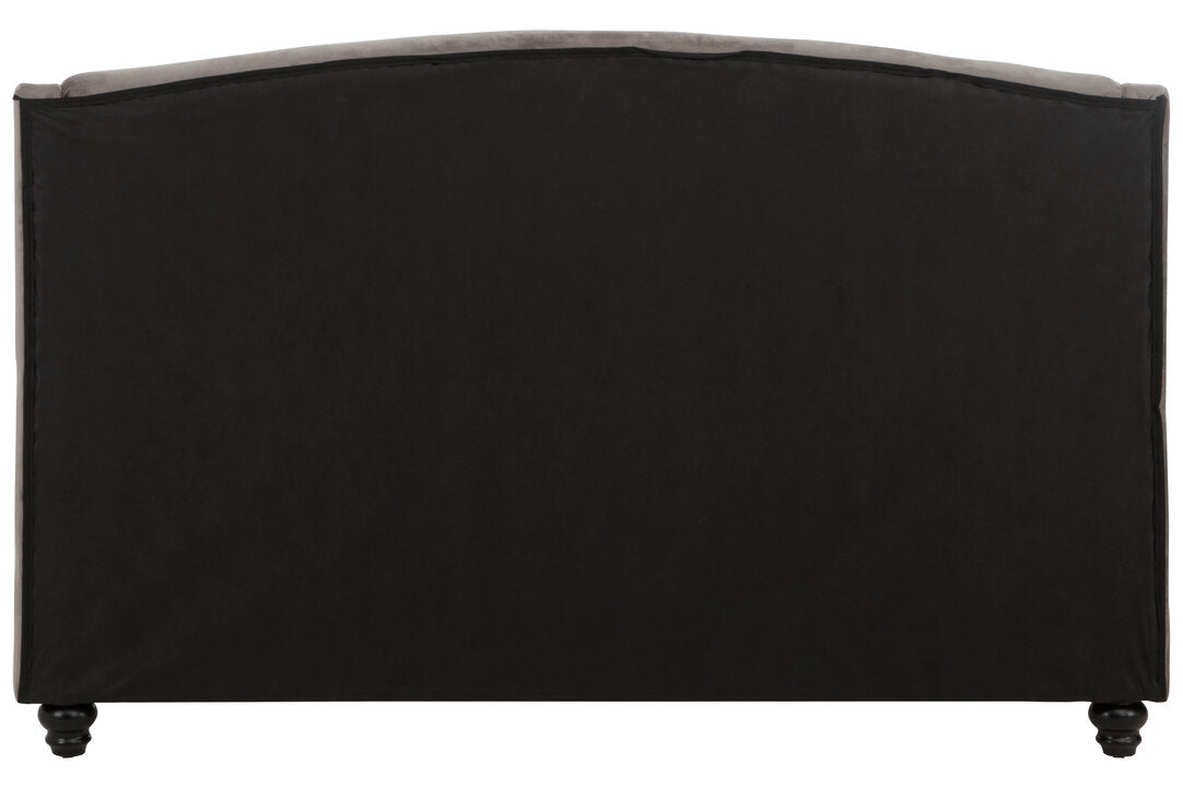 Jocelyn Grey Velvet King Bed