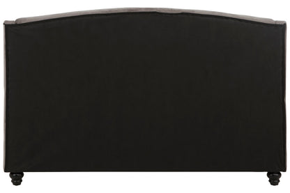 Jocelyn Grey Velvet King Bed