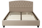 Jocelyn Beige King Bed