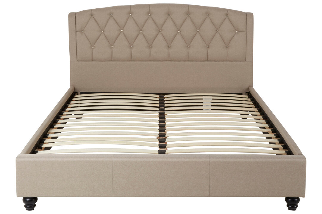 Jocelyn Beige King Bed