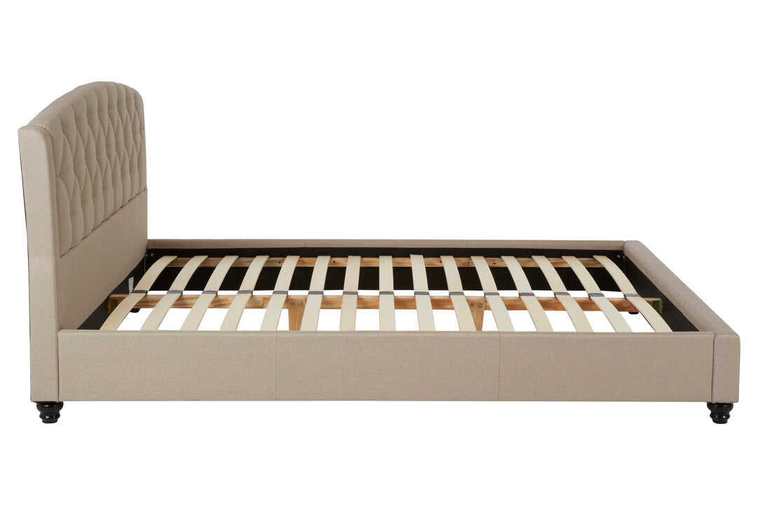 Jocelyn Beige King Bed