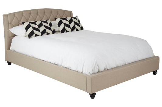 Jocelyn Beige King Bed