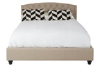 Jocelyn Beige King Bed