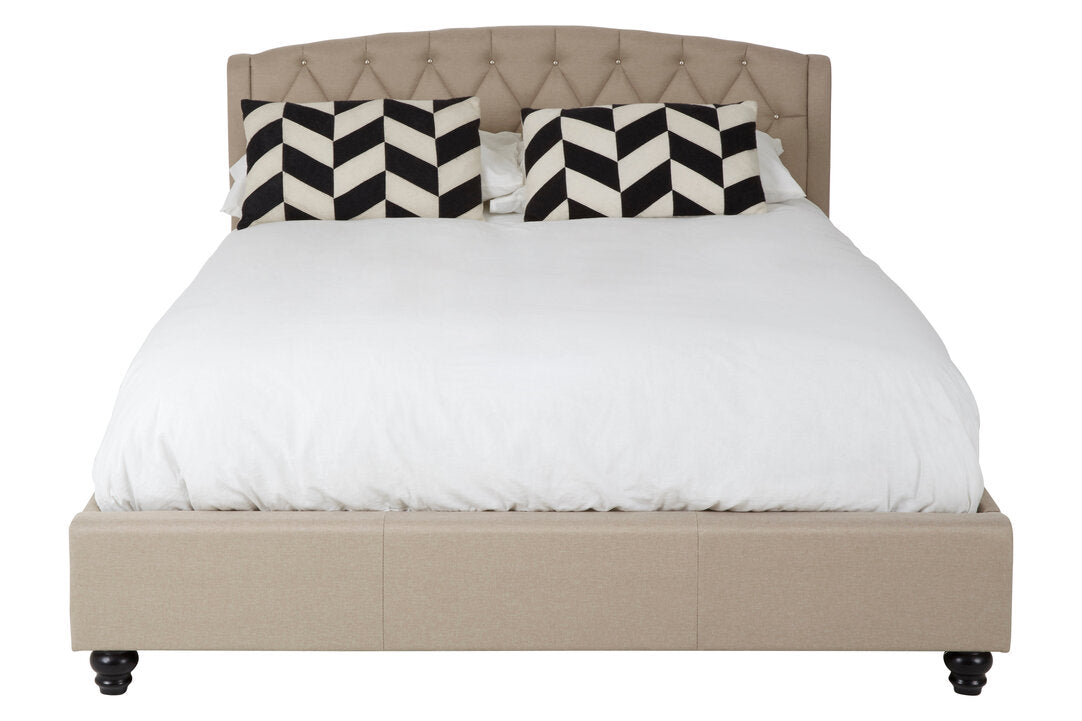 Jocelyn Beige King Bed