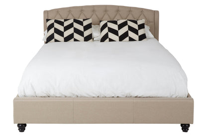 Jocelyn Beige King Bed