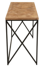 Kendra Parquet Fir Wood Console Table