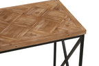 Kendra Parquet Fir Wood Console Table