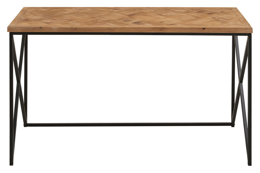 Kendra Parquet Fir Wood Console Table