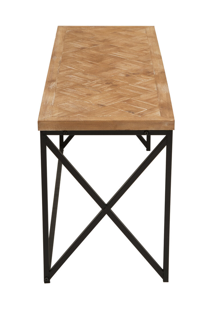 Kendra Parquet Fir Wood Coffee Table